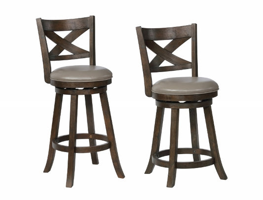 Kipper Grey Swivel Barstool