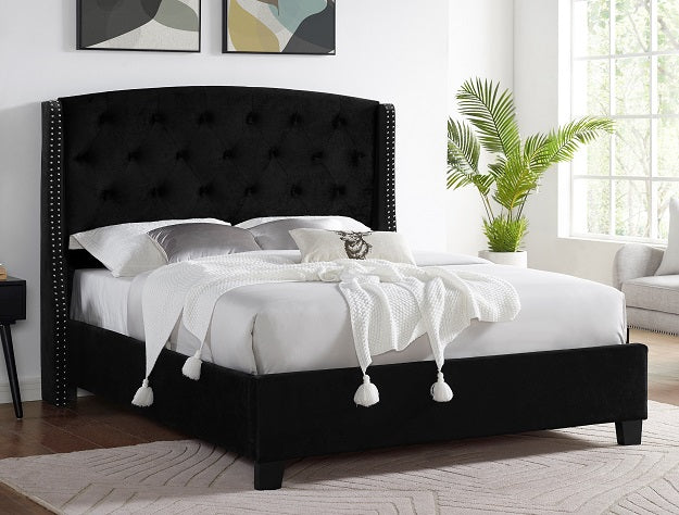 Eva Queen Black Bed