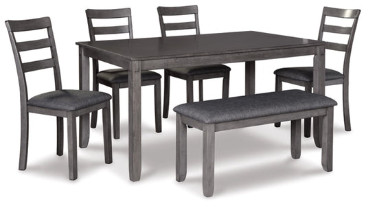 Bridson Dining Table and Chairs with Bench