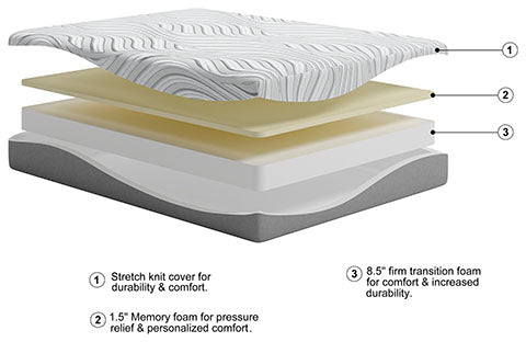 10 Inch Memory Foam California King Mattress